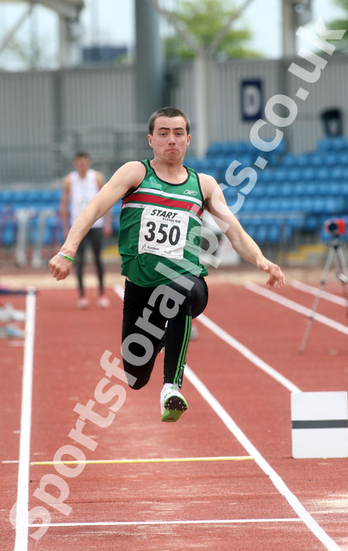 Alex Bellis (Sale Harriers), under-20s triple jump, Northern Championships, Sport City Manchester